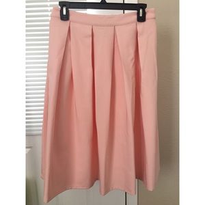 Forever 21 F21 - M pink pleated knee length skirt